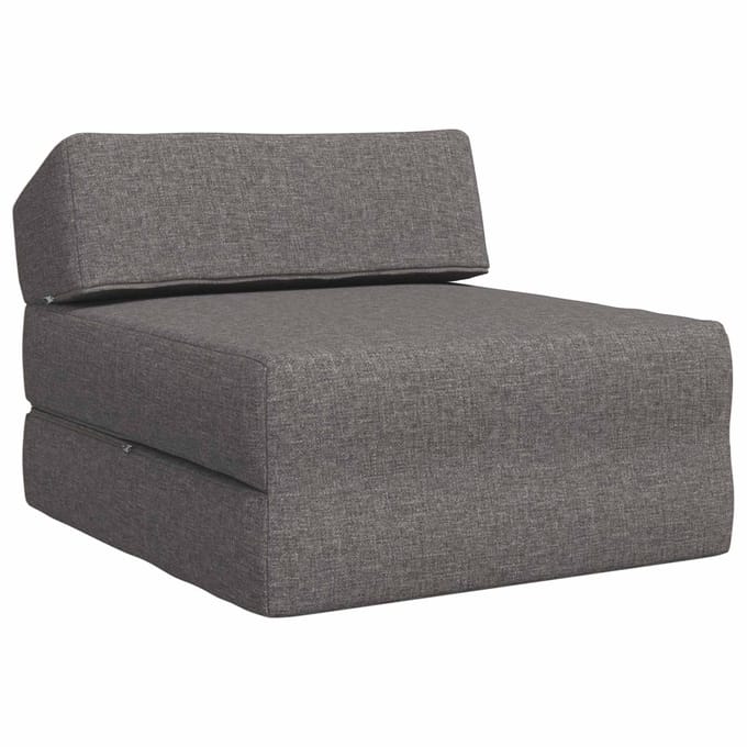 vidaXL - Vouwbare - Sofa - Bed - Lichtgrijs - 60 - x - 70 - x - 41 - cm - Stof