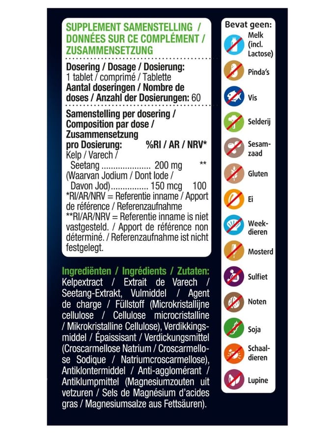 Lucovitaal Pure Kelp 60 tabletten