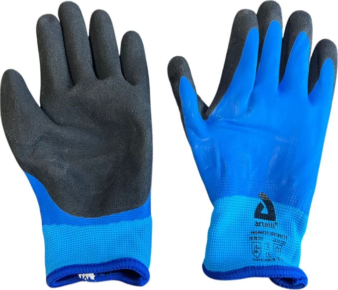 Artelli pro water grip thermo handschoen, maat 9 - per 6 stuks