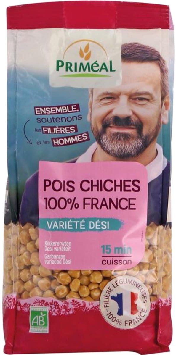 Primeal Kikkererwten desi uit Frankrijk 500 gram