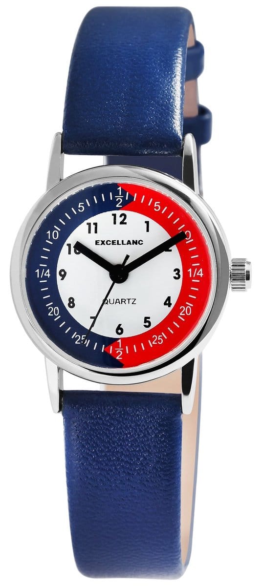 EXCELLANC Excellanc kinderhorloge van Echtleder, leerhorloge voor kinderen