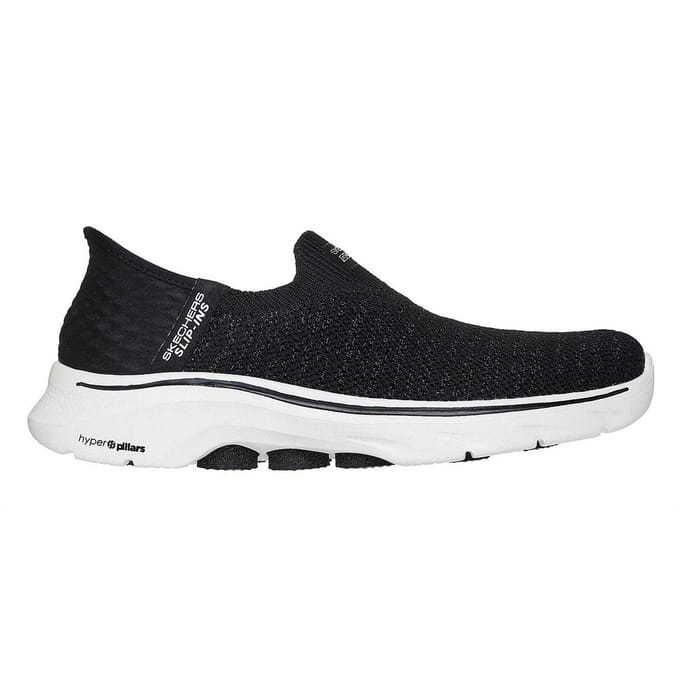 Skechers Dames Go Walk 7 Slip-In Sneakers (Zwart/Wit)