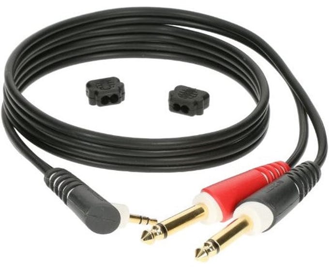 Klotz soundcard kabel jack 2m AY5A0200, 3,5 hoekjack - Insert kabel