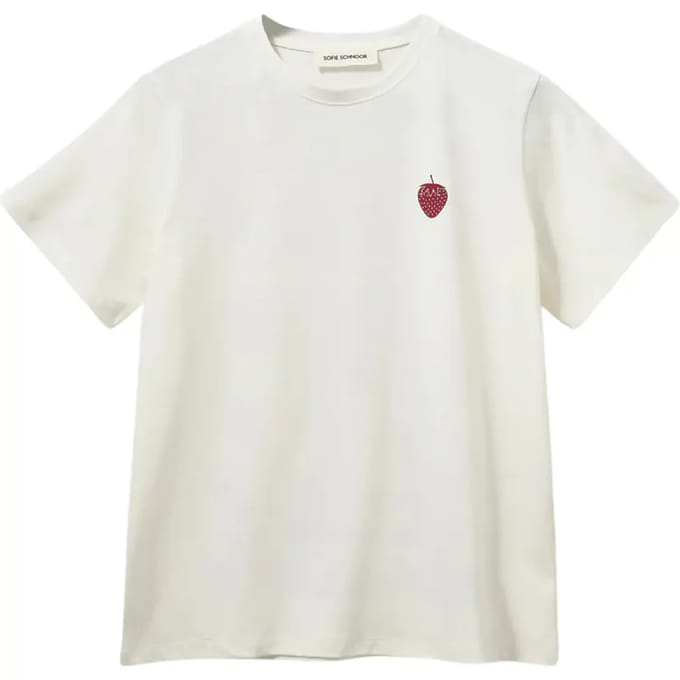 T-shirt met aardbeienprint voor dames Sofie Schnoor Zenasw