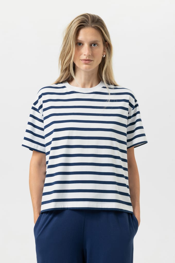 T-shirt Serie Breezy Stripes Blue Zodiac