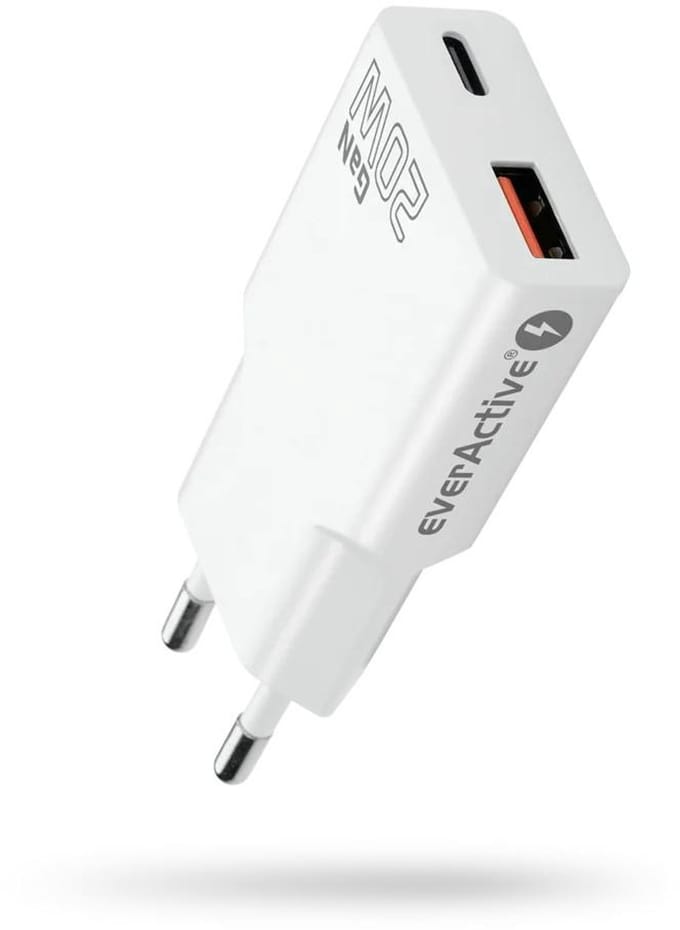 Everactive Gan-Oplader Sc340Q Usb-C Pd 20W Qc3 Voor Smartphone Iphone