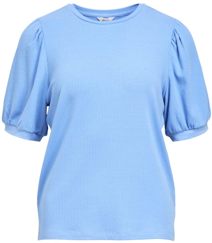 Object T-shirt Objjamie S/s Top Noos 23034454 Cornflower Blue/col Dames Maat - S