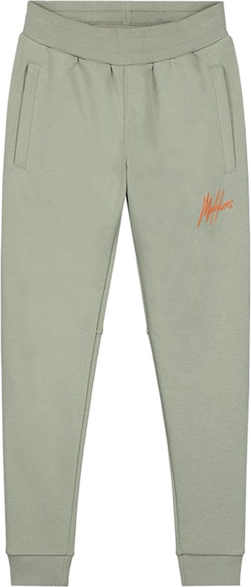 Malelions - Sweatpants - Seagrass/orange - Maat 128