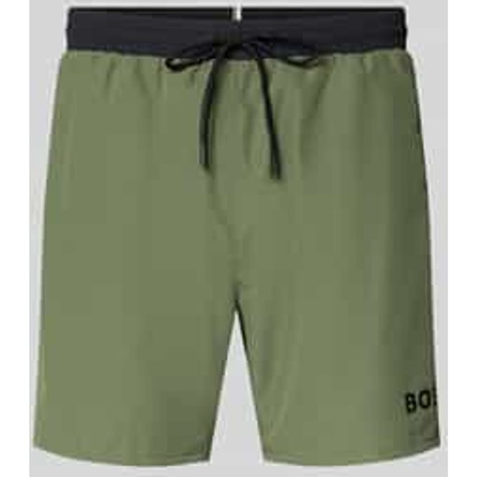 Zwemshorts met contrasterend logo model 'STARFISH'
