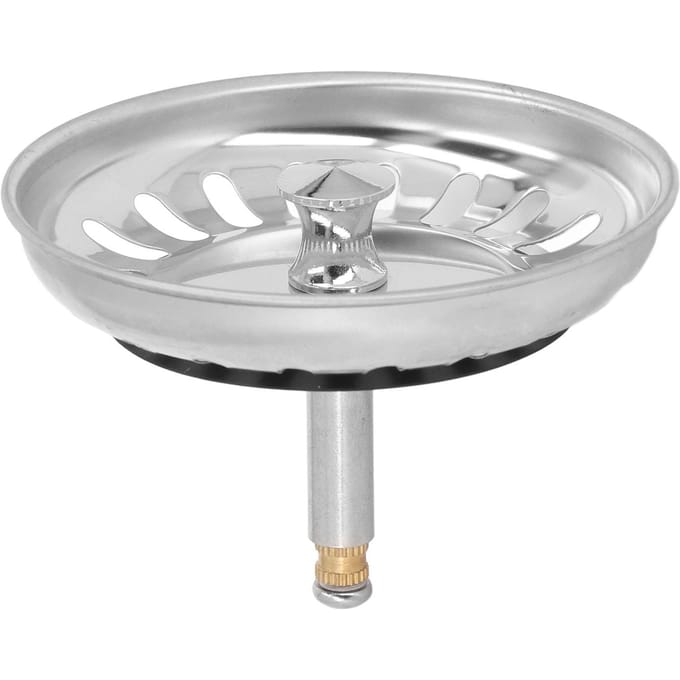 Keukenspoelbak Zeefmand RVS Spoelbak Zeef Bodemstop Combo voor Standaard Afvoeren white