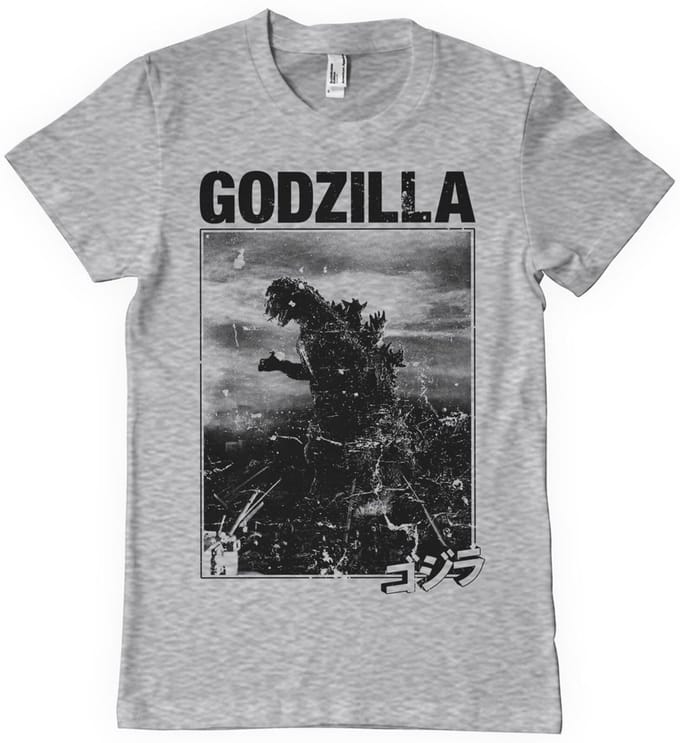 Godzilla Vintage T-shirt, heathergrijs