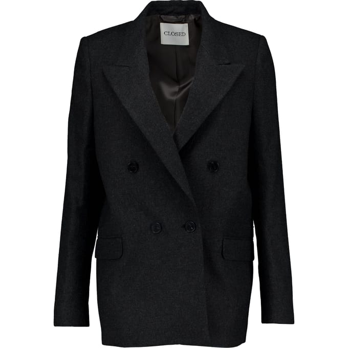Closed Fitted Doublebreasted Blazer Blazers Anthraciet C97884-355-22