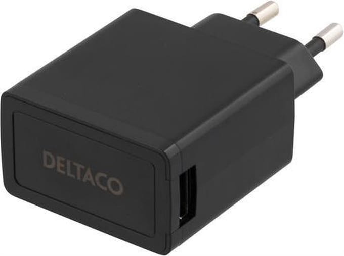 Deltaco USB-AC77 oplader voor mobiele apparatuur Binnen Zwart