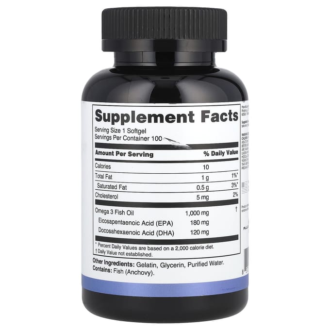 Rule One Proteins, visolie, omega-3, 100 zachte capsules