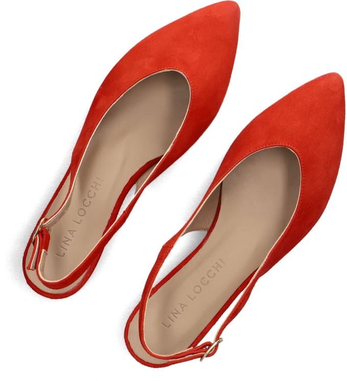 LINA LOCCHI 010-72 Hakken Dames - Rood - Maat 38