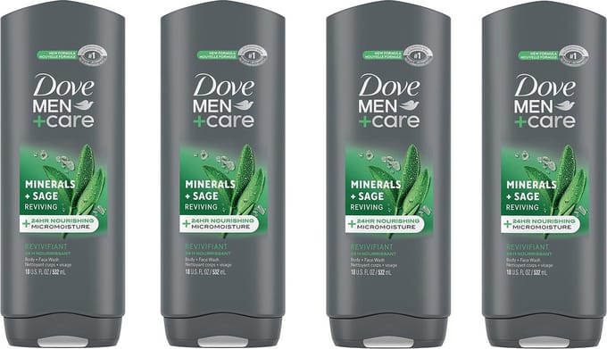 Dove Douchegel Minerals + Sage 4 x 400 ml
