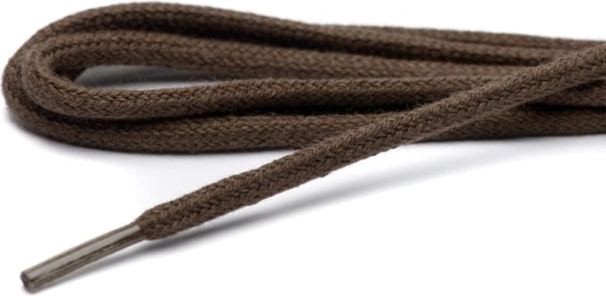 ARIESZZZ - Schoenveters - Donkerbruin - Dun Rond - 90 cm - 3 mm - 5-7 gaatjes