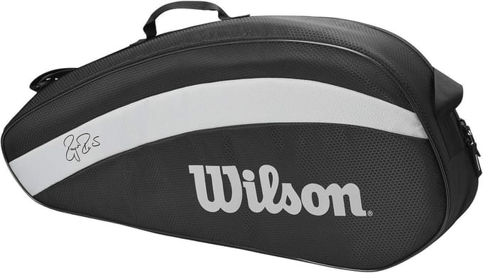 Tennis Racket Draagtas voor Maximaal Drie Rackets - Zwart/Wit