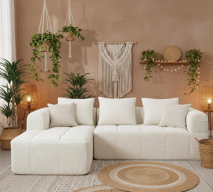 Luxe L-vormige Hoekbank – 250x158x60 cm – Industrohome