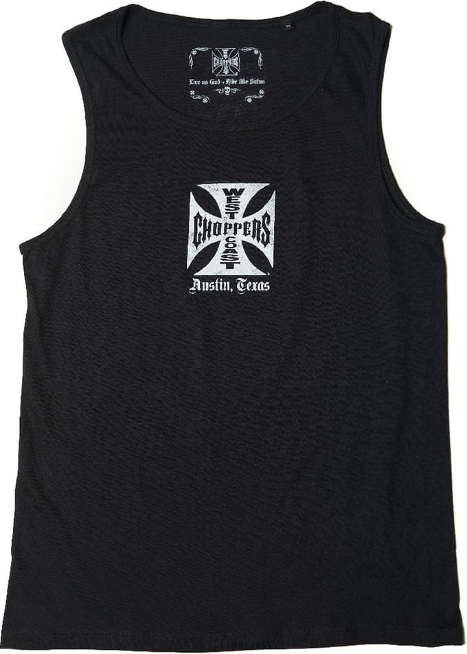 WCC West Coast Choppers T-shirt Classic Tanktop Zwart