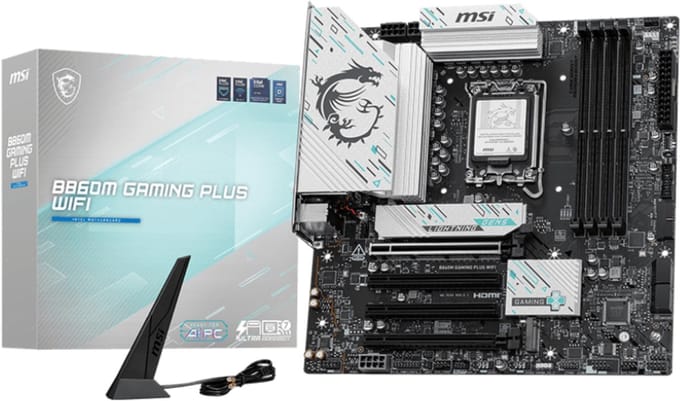 Msi B860M Gaming Plus Wifi Moederbord Voor Intel Core I3 I5 I7 Ddr5 Pcie5.0