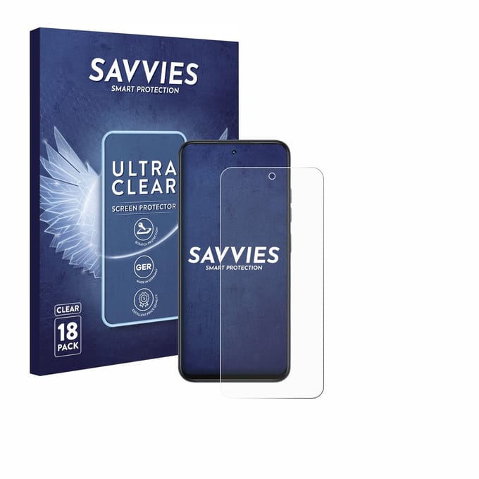 Savvies - Screenprotector voor Infinix Smart 10 - Folie Beschermfolie transparant 18 Stuks