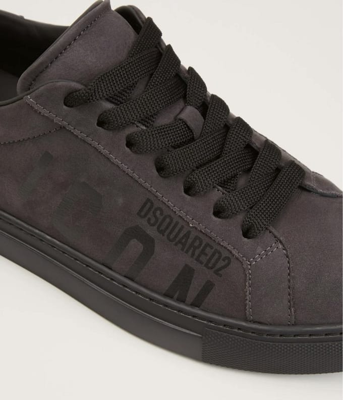 Dsquared2 sneaker van nubuck - Donkergrijs - Maat 41