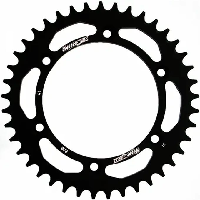 Aluminium motorfiets tandwieltje Supersprox RAL-808:41