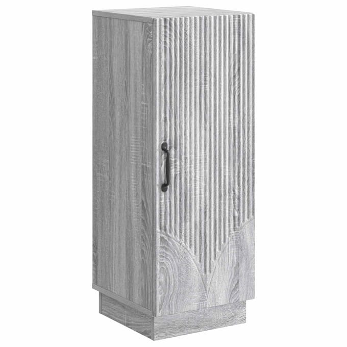 vidaXL - Dressoir - Grijs - sonoma - 33 - x - 34,5 - x - 87 - cm - Bewerkt - hout
