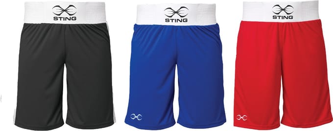 STING Boksshort Unisex wedstrijd | Rood (Maat: L)