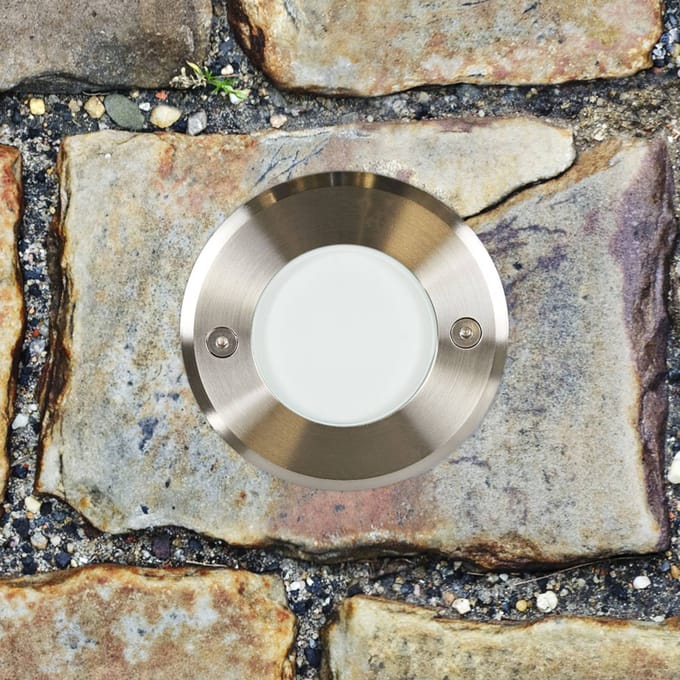 FARO BARCELONA Roestvrij staal - moderne LED grondspot inbouwlamp LED-18
