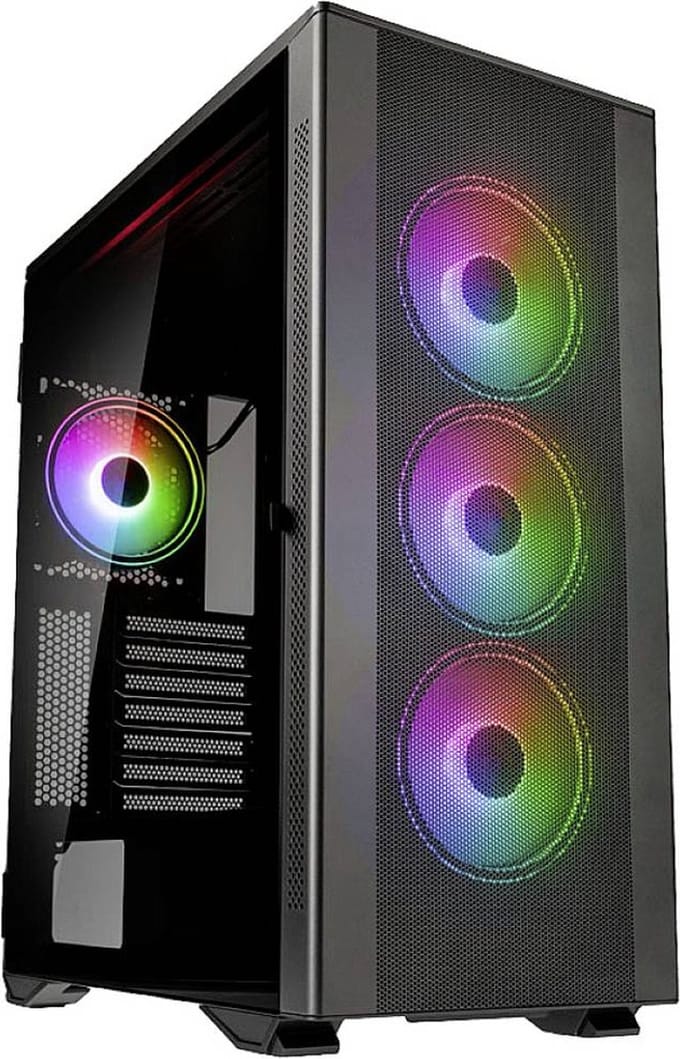Kolink STRONGHOLD PRISM Midi-tower Gaming-behuizing, Behuizing Zwart