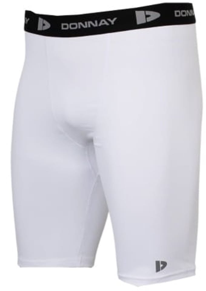Donnay - Compressie Short - Thermo/Sportshort (23cm) - Heren - White (001) - maat M