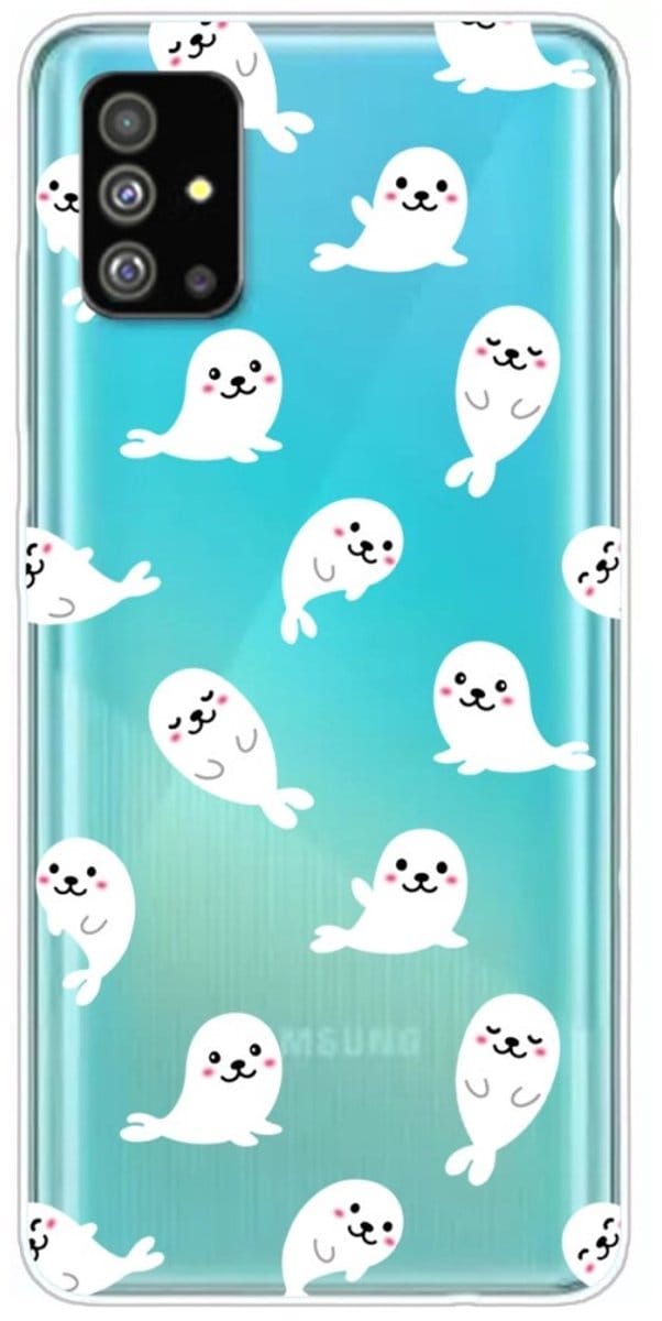 Softcase hoes - Geschikt voor Samsung Galaxy S20 Plus / S20+ - Zeehonden