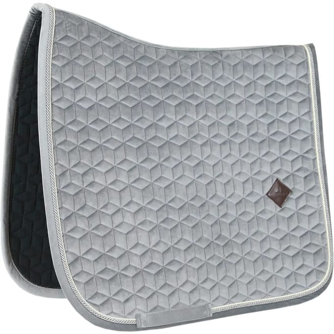 Kentucky Horsewear - Zadeldek Basic Velvet - Grijs