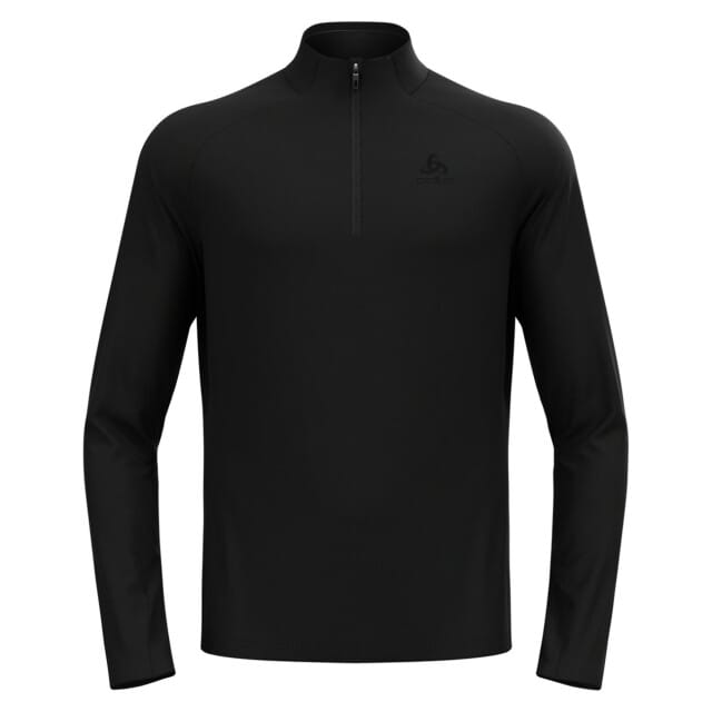 Odlo Odlo Mid layer 1/2 zip ESSENTIAL LIGHT ZWART - Maat XXL