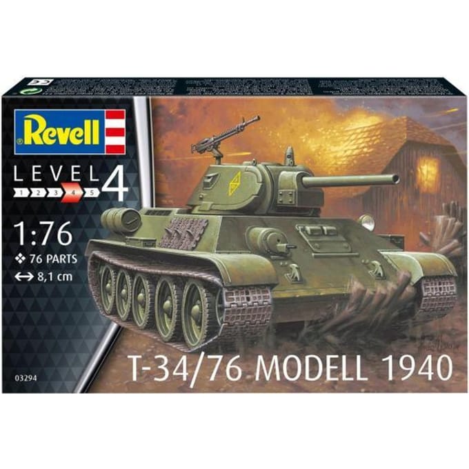 Revell 1/76 T-34/76 Modell 1940 Modelbouw Militair