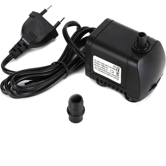 Dompelpomp Hydroponics Hoge Temperatuurbestendigheid Magnetisch Stil voor Fontein Vistentank 7W black