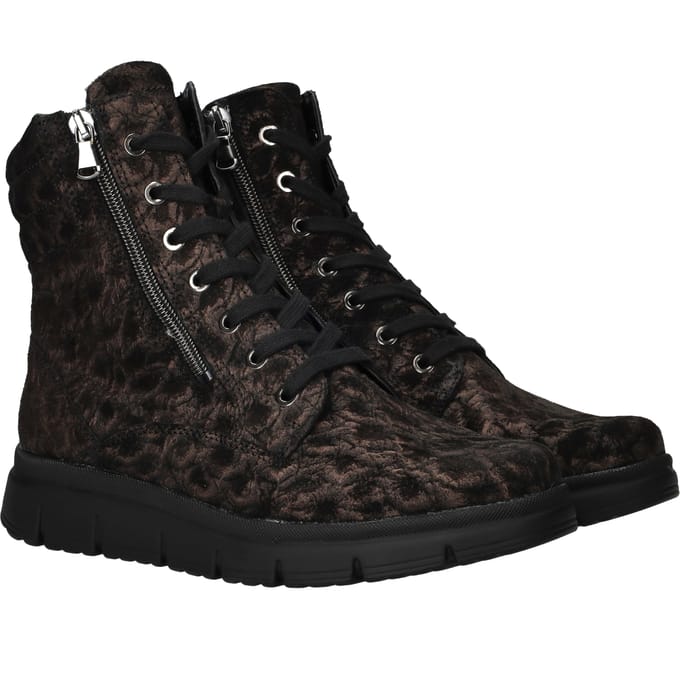 Waldlaufer Pina Veterboots - Dames - Bruin - Maat:41