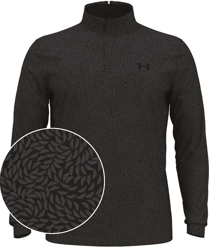 Under Armour Heren Playoff Printed 1/4 Zip Black Castlerock