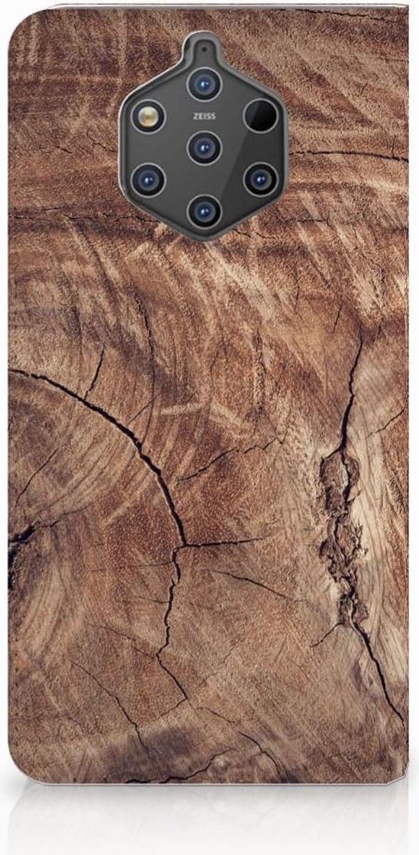 Nokia 9 PureView Book Wallet Case Tree Trunk