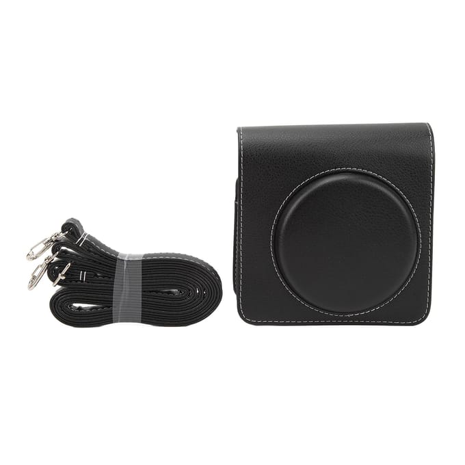 PU Lederen Camera Beschermtas Vintage Meerdere Compartimenten Zak Draagbare Cameratas met black