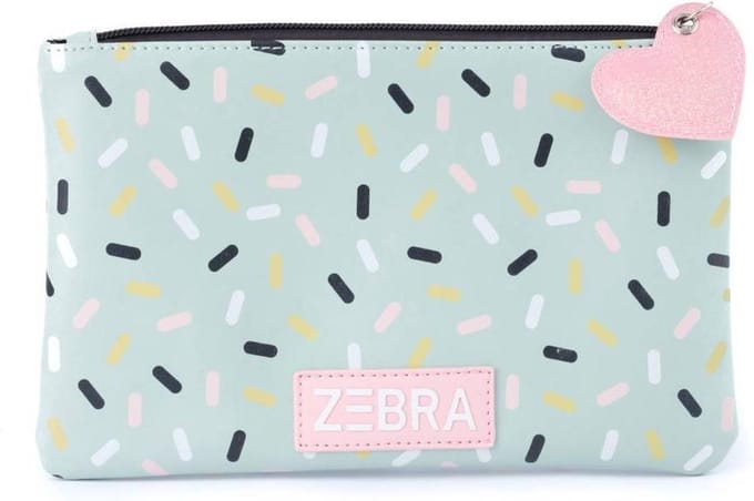 Toilettasje / School Etui - Sprinkles  - Zebra