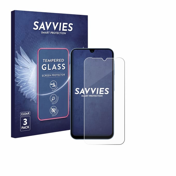 Savvies - Glas Screenprotector voor Samsung Galaxy A15 / 5G - Gehard Beschermglas 9H 3 Stuks