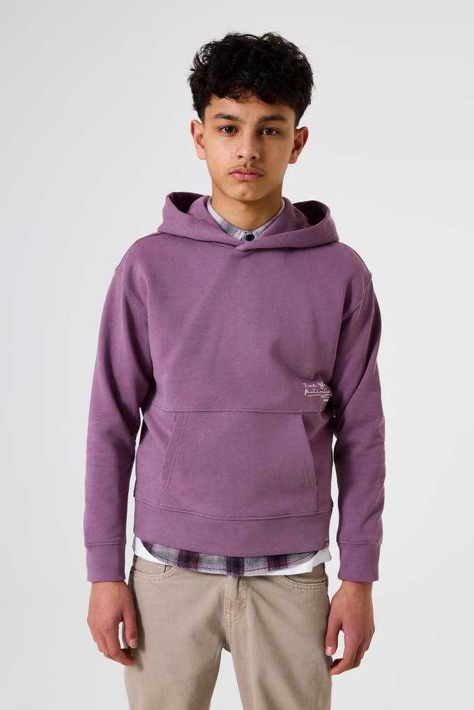 GARCIA Jongens Print Sweater Paars Lange mouw