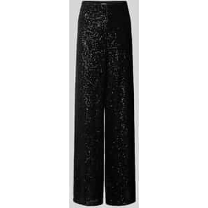 Wide fit cocktailbroek met all-over pailletten