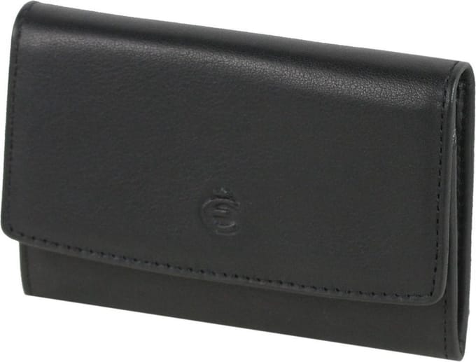 Esquire Logo Portemonnee I Leer 9,5 cm - Jongens - Horizontaal - schwarz