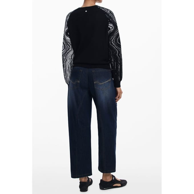 Desigual Zwart Polyester Dames Trui