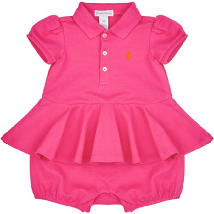 Polo Ralph Lauren  Korte Jurk SS PEPLUM BU-ONE PIECE-SHORTALL