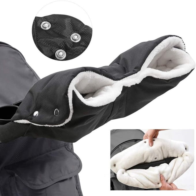 Fleece gevoerde kinderwagen - handgemouwd, waterdicht en winddicht
